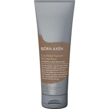 Björn Axén Color Refresh Treatment Hair Color Mask for Medium Brown to Dark Hair 8.45oz Deep Rich Brown