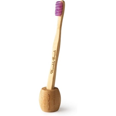 The Humble Co. Bamboo Toothbrush Stand for Adults Biodegradable Eco-Friendly Vegan Dentist Approved