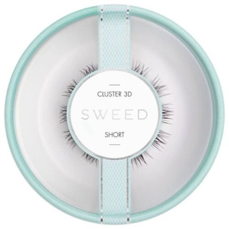 Sweed Lashes Cluster 3D Short Black False Eyelashes Layered Faux Clusters