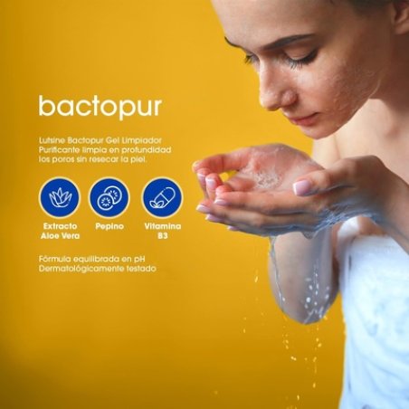 Bactopur Lutsine E45 Purifying Cleansing Gel Deeply Cleanses Skin