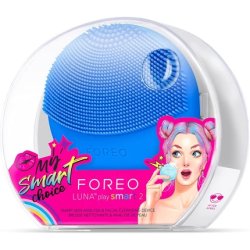 FOREO Luna Play Smart 2 Facial Cleansing Brush with Skin Analysis and Silicone Face Massager Peek A Blue