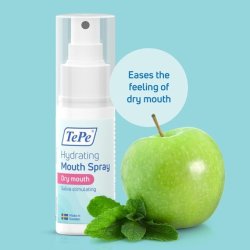 Tepe Hydrating Mouth Spray for Dry Mouth Mild Apple and Peppermint Fluoride