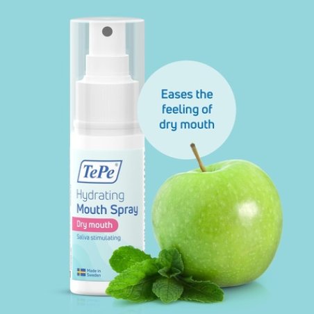 Tepe Hydrating Mouth Spray for Dry Mouth Mild Apple and Peppermint Fluoride