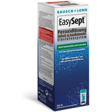 Bausch Lomb EasySept Peroxide Solution Contact Lens Cleaner for Soft Lenses