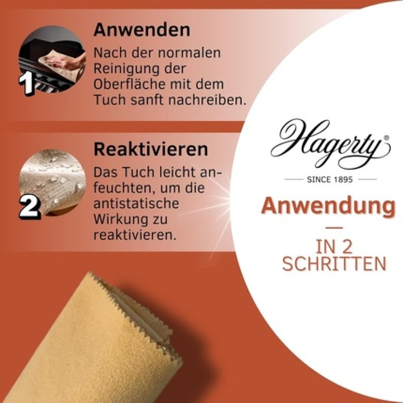 Hagerty Anti-Static Duster Cleaning Wipes for Sensitive Care