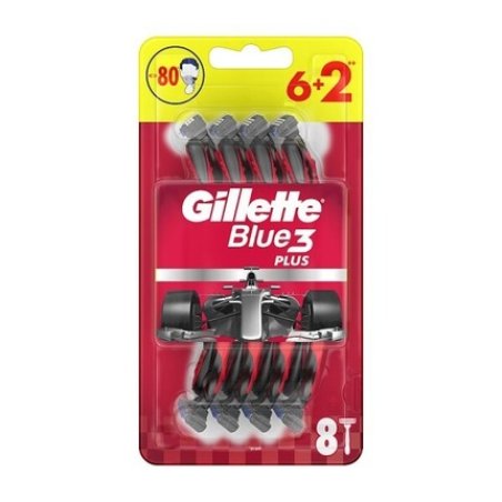 Disposable Razors Blue 3 Plus 6 2 Pieces