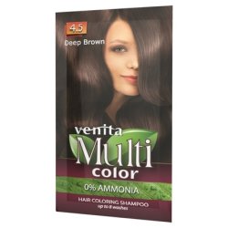 Venita Temporary Hair Colour Shampoo Dye Sachet up to 8 Washes with Hair Conditioning