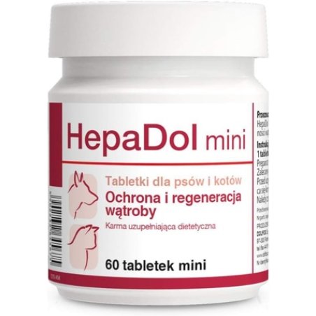 Hepadol Mini Liver Tablets for Dogs and Cats 60 Tablets