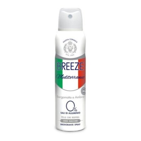 BREEZE Mediterraneo Deodorant Spray with Bergamot and Amber 150ml
