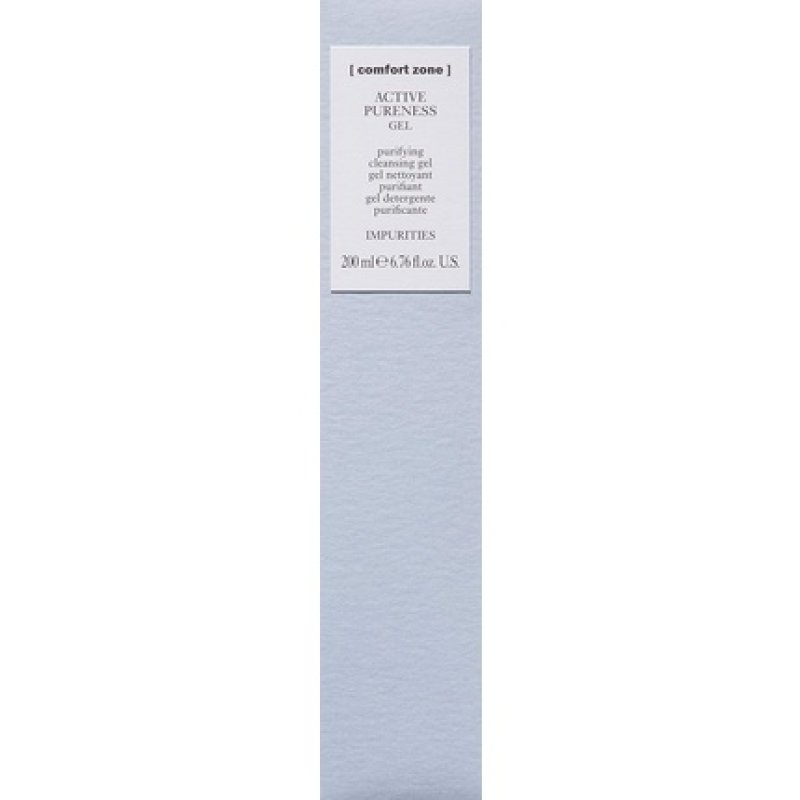 Comfort Zone Active Pureness Cleansing Gel with Gluconolactone for Oily Acne Prone Skin - Suitable for Vegans - Natural