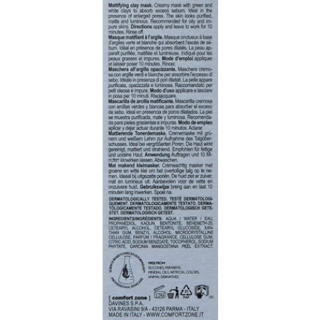 Comfort Zone Active Pureness Clay Mask 60ml Bottle - Creamy Clay Mask