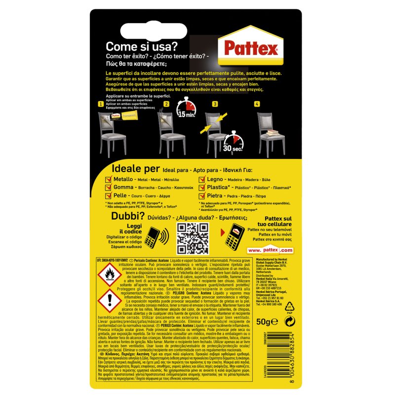 Henkel Pattex Glue Dispenser Pattex 50 G Transparent