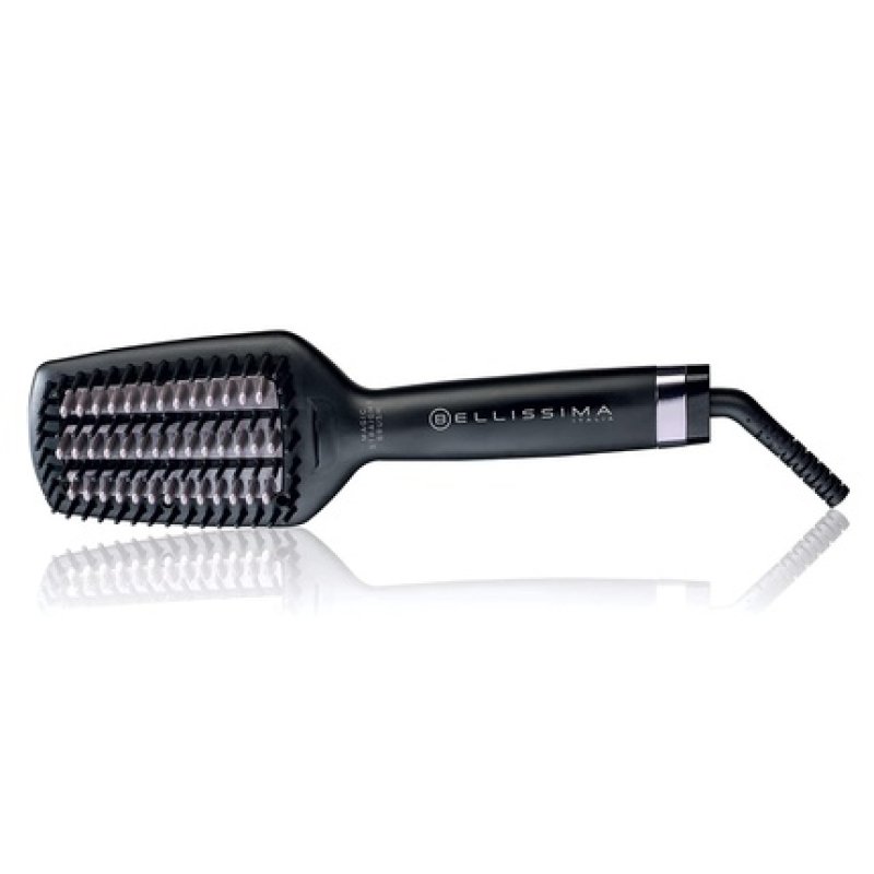 Bellissima Magic Straight Brush PB5 100 Electric Hair Straightening Brush with Ceramic Coated Bristles and Ion