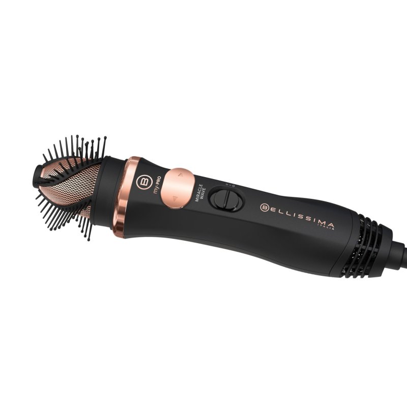 Bellissima My Pro Miracle Wave GH19 1100 Hot air brush Warm Black, Pink 1100 W 1.8 m