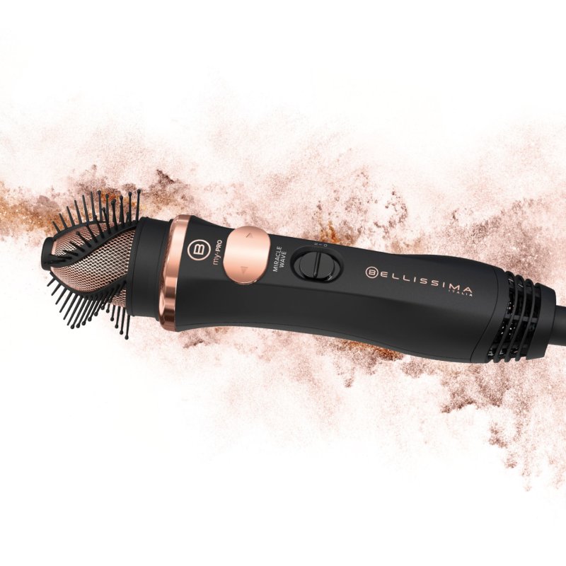 Bellissima My Pro Miracle Wave GH19 1100 Forming Airbrush, Creates Soft and Natural Waves with Hair Protection,