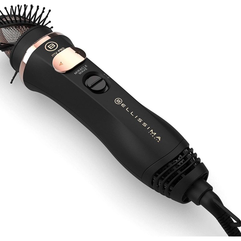 Bellissima My Pro Miracle Wave GH19 1100 Brosse soufflante à air chaud À chaleur Noir, Rose 1100 W 1,8 m