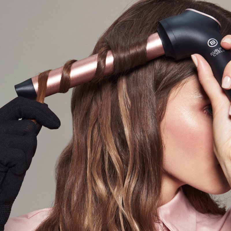 Bellissima 11855 hair styling tool Curling iron Warm Black, Rose 64 W 1.8 m