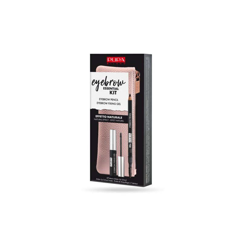 PUPA Milano Eyebrow Essential Kit 004 Black 1.08g 4ml