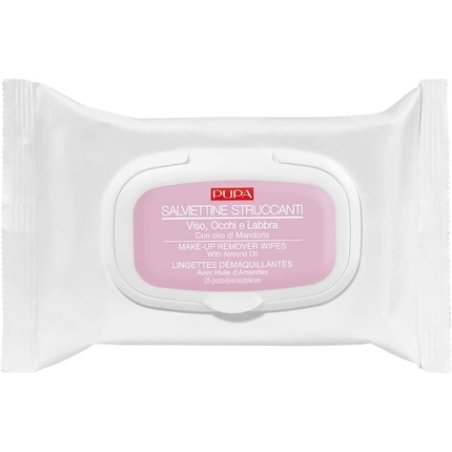 Pupa Face Eye Lip Makeup Remover Wipes 25 Pieces