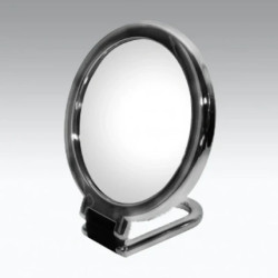Koh-I-Noor Double Sided Chrome Mirror With Magnification And Folding Handle