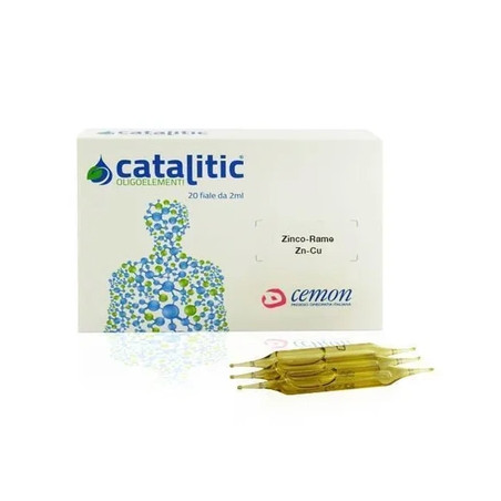 Cemon Catalytic Oligoelements Zinc Copper Zn-Cu 20 Ampoules 2 Milliliters
