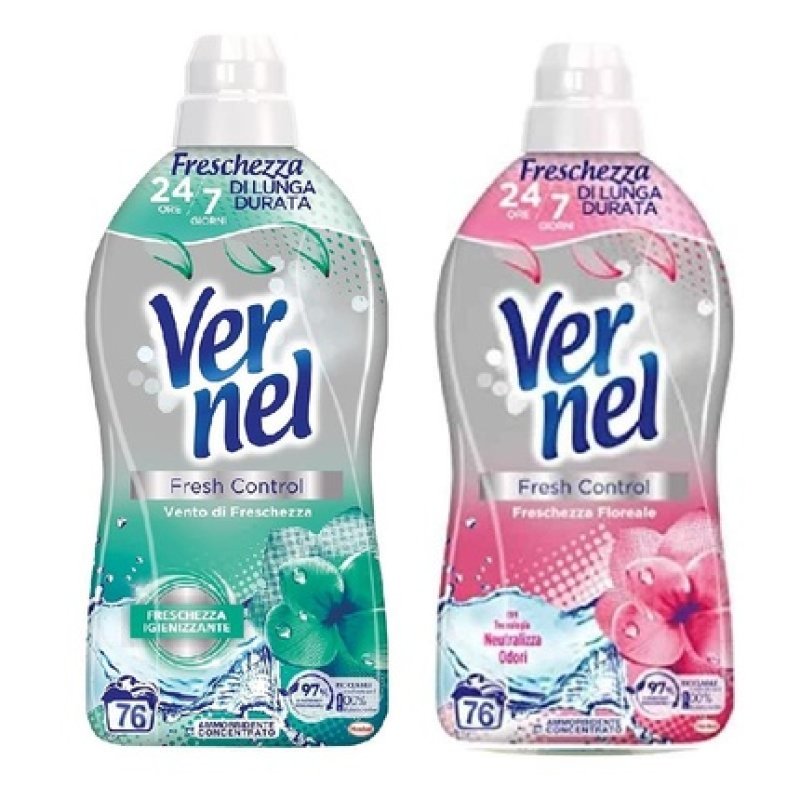 Vernel Fabric Softener 1900 ML Conc76 Mis Fresh Mist
