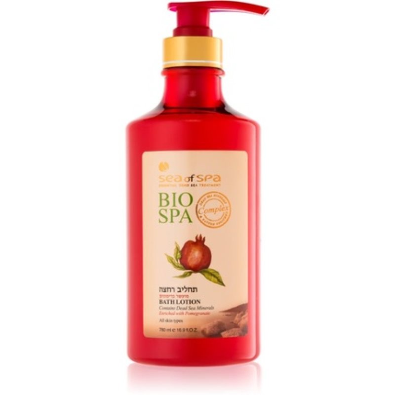 Sea of Spa Bio Spa Pomegranate Shower and Bath Cream - 780 ml, with Dead Sea minerals