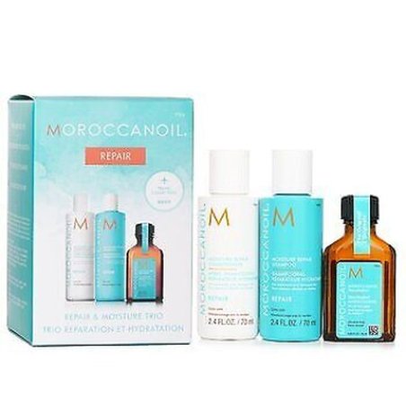 Set Moroccanoil Hair Moisture Repair Trio Shampoo 70ml Conditioner 70ml Treatment 25ml