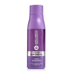 Wellness Premium Products Blonde Brilliance Silver Shampoo with Hemp & UV Filter