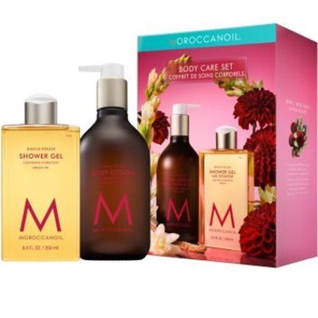 Moroccanoil Hand Soap And Cream Gift Set Dahlia Rouge 100 Ml