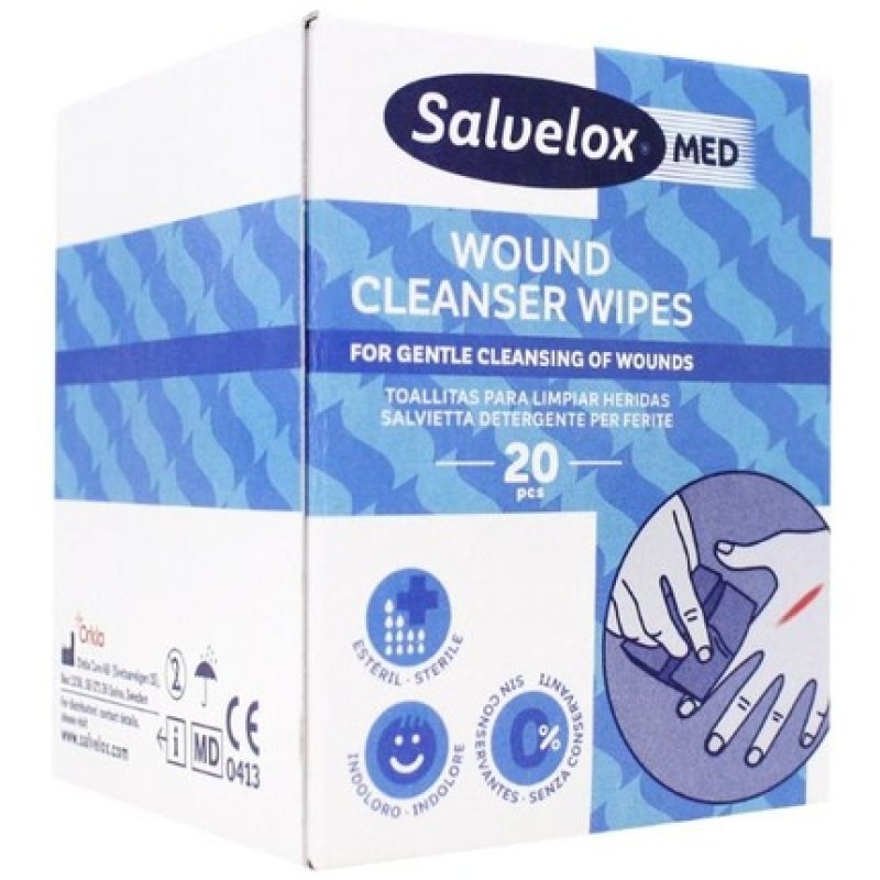 Salvelox Med Wound Clean Wipes