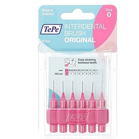 TePe Interdental Brush 0.4mm Pink - Pack of 6