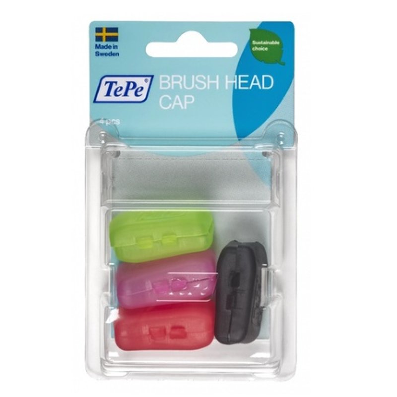 Tepe Brush Head Cap Toothbrush Head Cover 4 Pieces