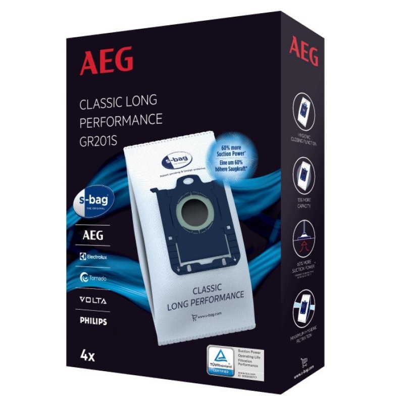 AEG GR201S Dust bag Cylinder vacuum