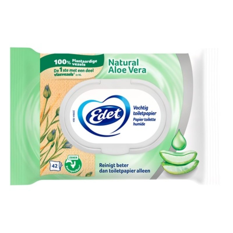 Edet Moist Toilet Tissue Aloe Vera - Gentle And Refreshing