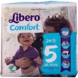 Libero Comfort Taglia 5 Pannolino Per Bambini Con Peso 10-14kg, 24 Pezzi Comfort