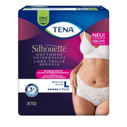 Tena Lady Silhouette Plus Large Size L White - Comfortable And Discreet Incontinence Protection For Women