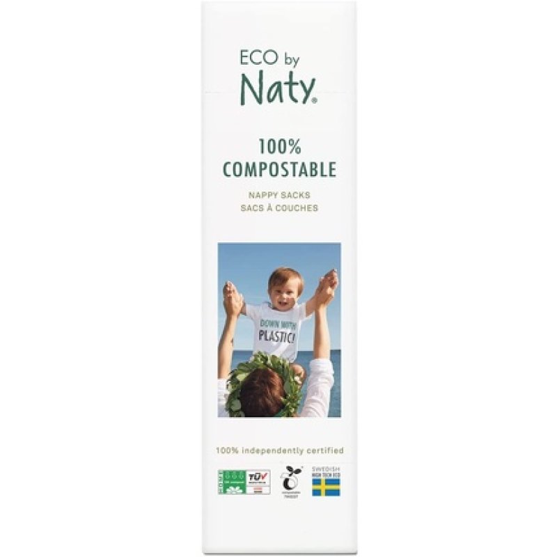 Eco By Naty, Ecological Diaper Bags, 1 Bag 1 X 50 Pieces, 100