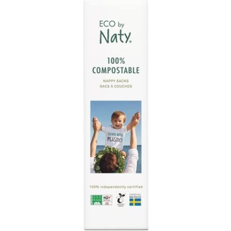 Eco By Naty, Ecological Diaper Bags, 1 Bag 1 X 50 Pieces, 100