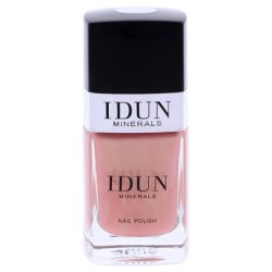 IDUN Minerals Nail Polish Infused with Vitamins and Sweet Almond Oil 0.37oz Soft Pink Shimmer