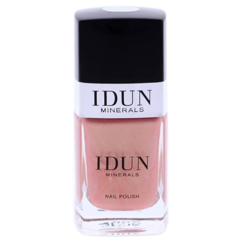 IDUN Minerals Nail Polish Infused with Vitamins and Sweet Almond Oil 0.37oz Soft Pink Shimmer