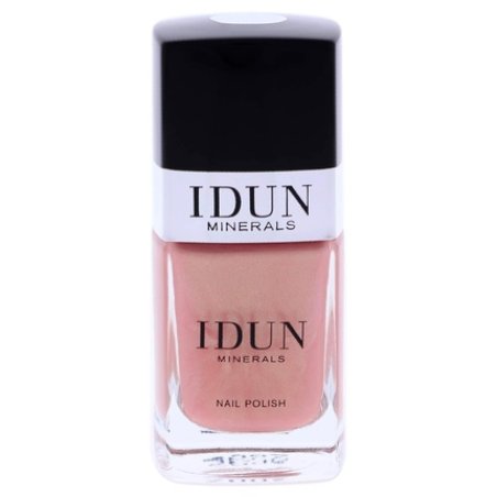 IDUN Minerals Nail Polish Infused with Vitamins and Sweet Almond Oil 0.37oz Soft Pink Shimmer
