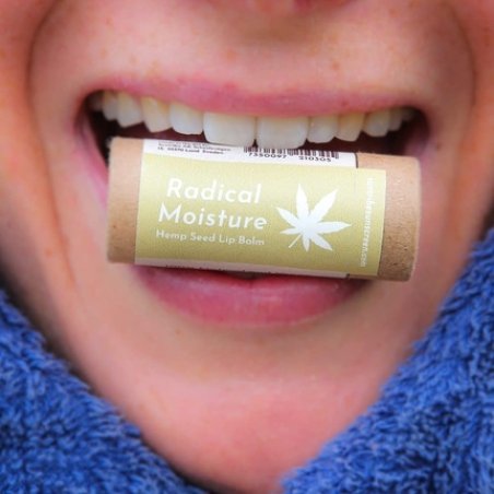Suntribe Hemp Bio Lip Balm for Radical Moisture 6g - Cooling and Nourishing - 100% Natural - Plastic-Free Packaging