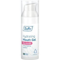 TePe Hydrating Mouth Gel for Dry Mouth Unflavoured Relieve Severe Symptoms Easy On-The-Go