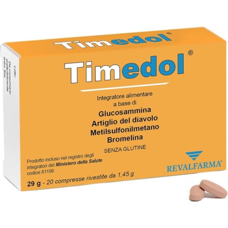 Timedol Food Supplement with Glucosamine Sulphate and Claw of the