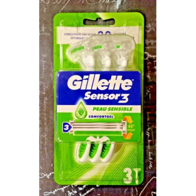 Gillette Sensor3 Sensitive Skin Travel Razor Blades