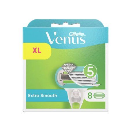 Gillette Venus Extra Smooth Women's Razor Blades 5-Blade - Pack of 8