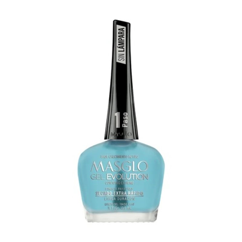 Masglo Active Growth Base Coat Nail Polish with Nano Extreme Gel Evolution 13.5ml