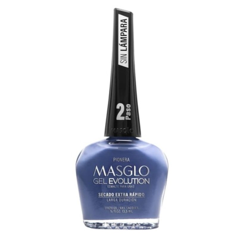 MASGLO GEL EVOLUTION Nail Polish Gel Effect No UV/Led Lamp Required 1 Piece Color PIONERA