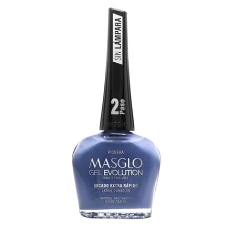 MASGLO GEL EVOLUTION Nail Polish Gel Effect No UV/Led Lamp Required 1 Piece Color PIONERA